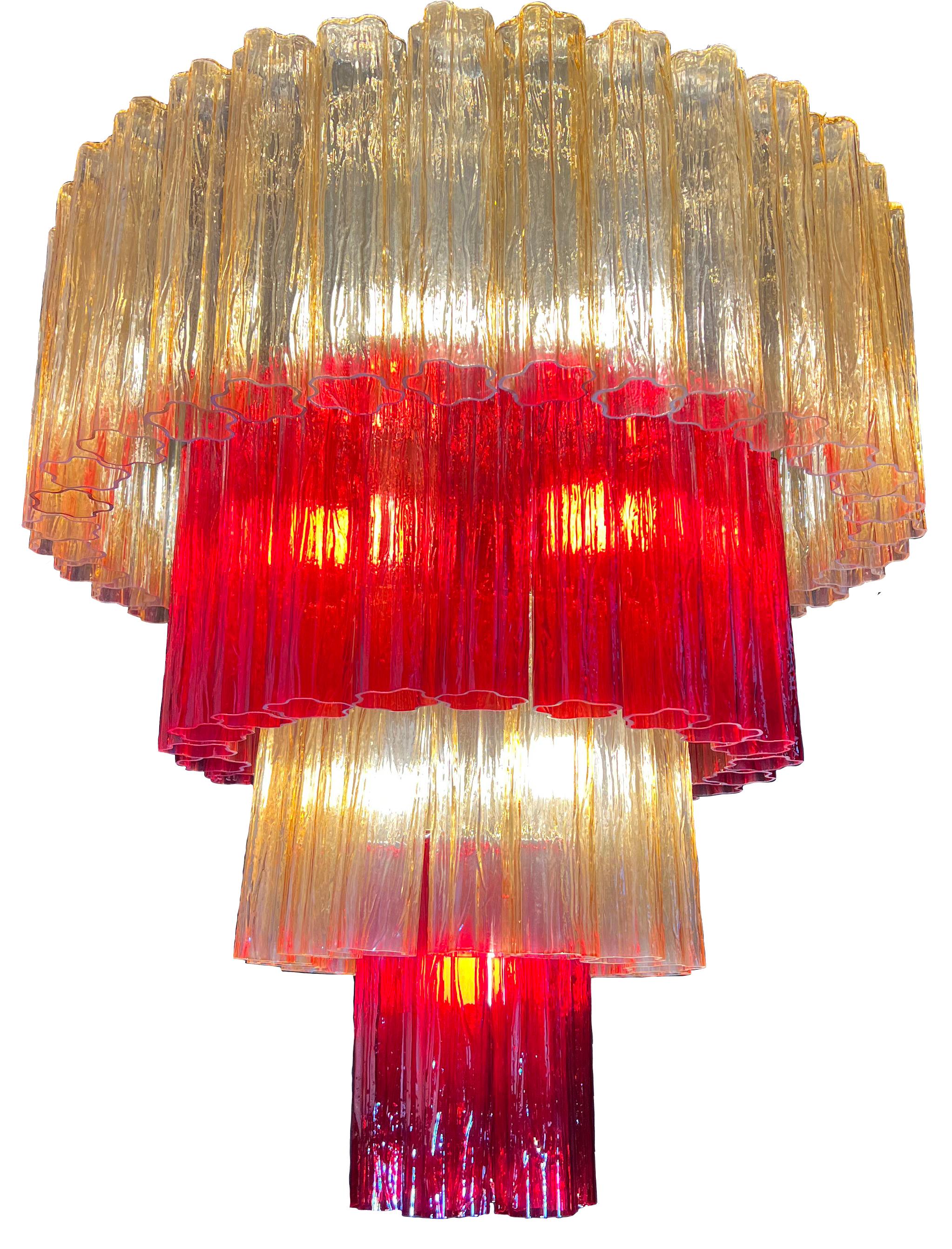 Luxurious Pair of Murano Chandeliers by Valentina Planta For Sale 5