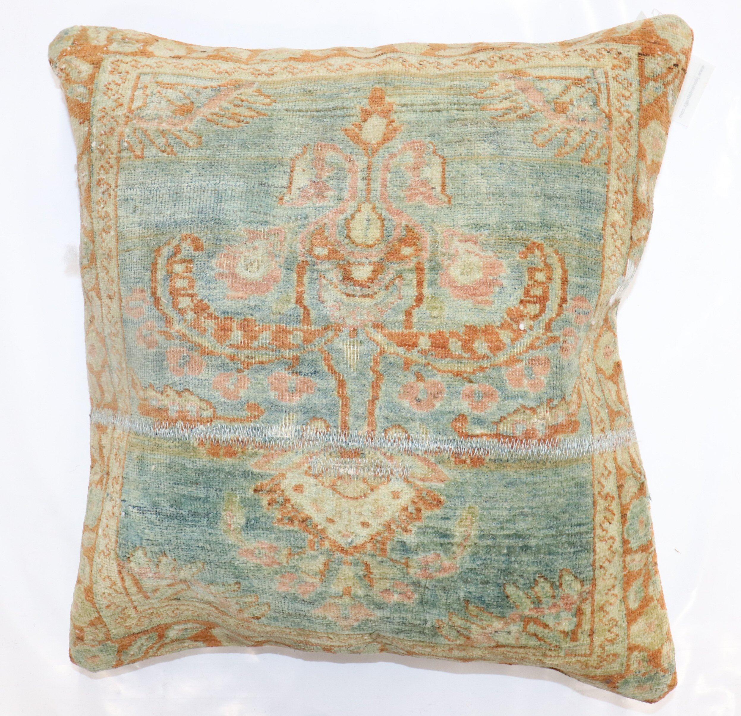 20th Century Luxurious Persian Sarouk Rug Pillow For Sale