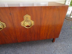 Luxurious Persian Walnut "Orientation Collection" Credenza Widdicomb