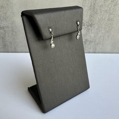 Luxurious Platinum Diamond Dangle Earrings - 0.24ctw GH SI, 5/8" Length, New