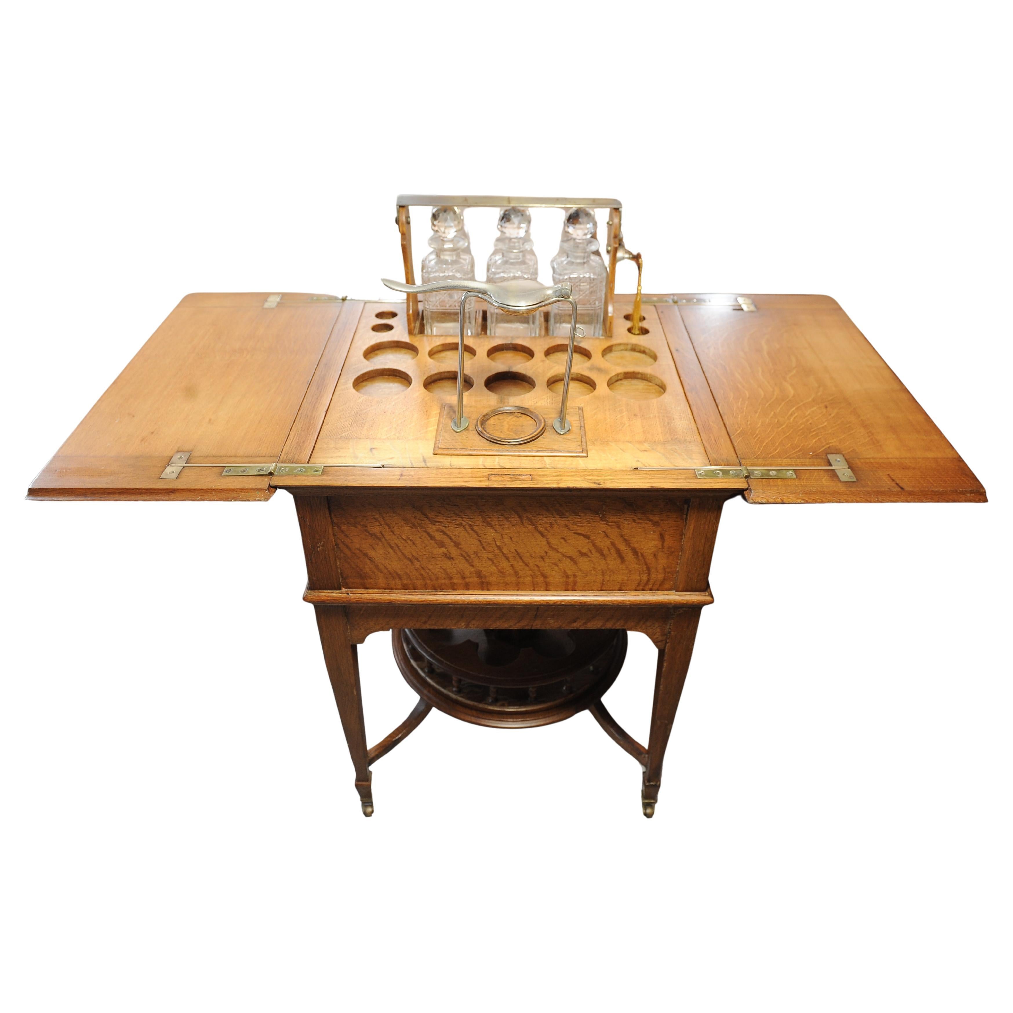 Luxuriöser und seltener Asprey & Co. London Royal Warrant Drinks Cabinet Dry Bar (Frühes 20. Jahrhundert) im Angebot