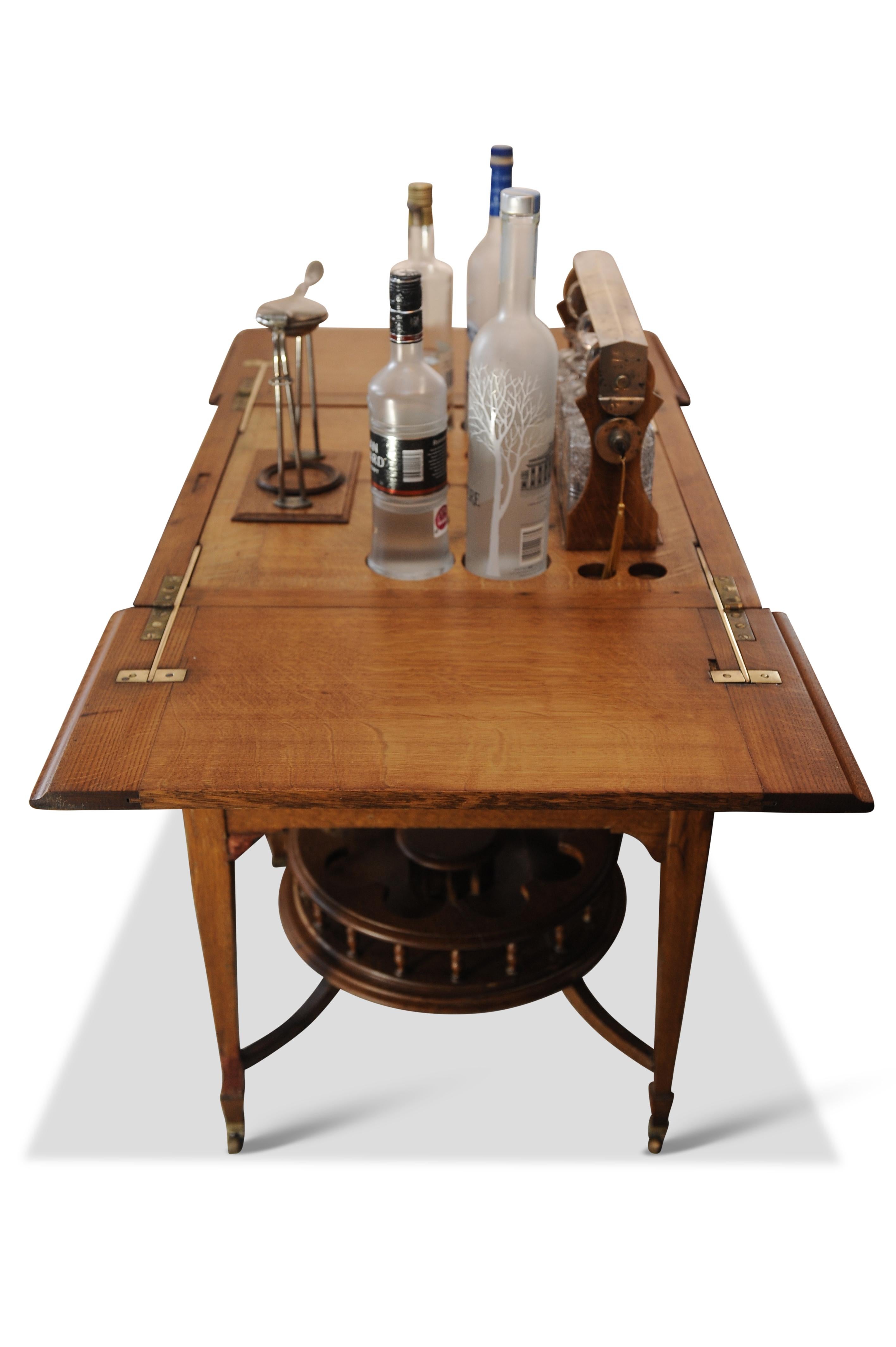 Luxuriöser und seltener Asprey & Co. London Royal Warrant Drinks Cabinet Dry Bar (Messing) im Angebot