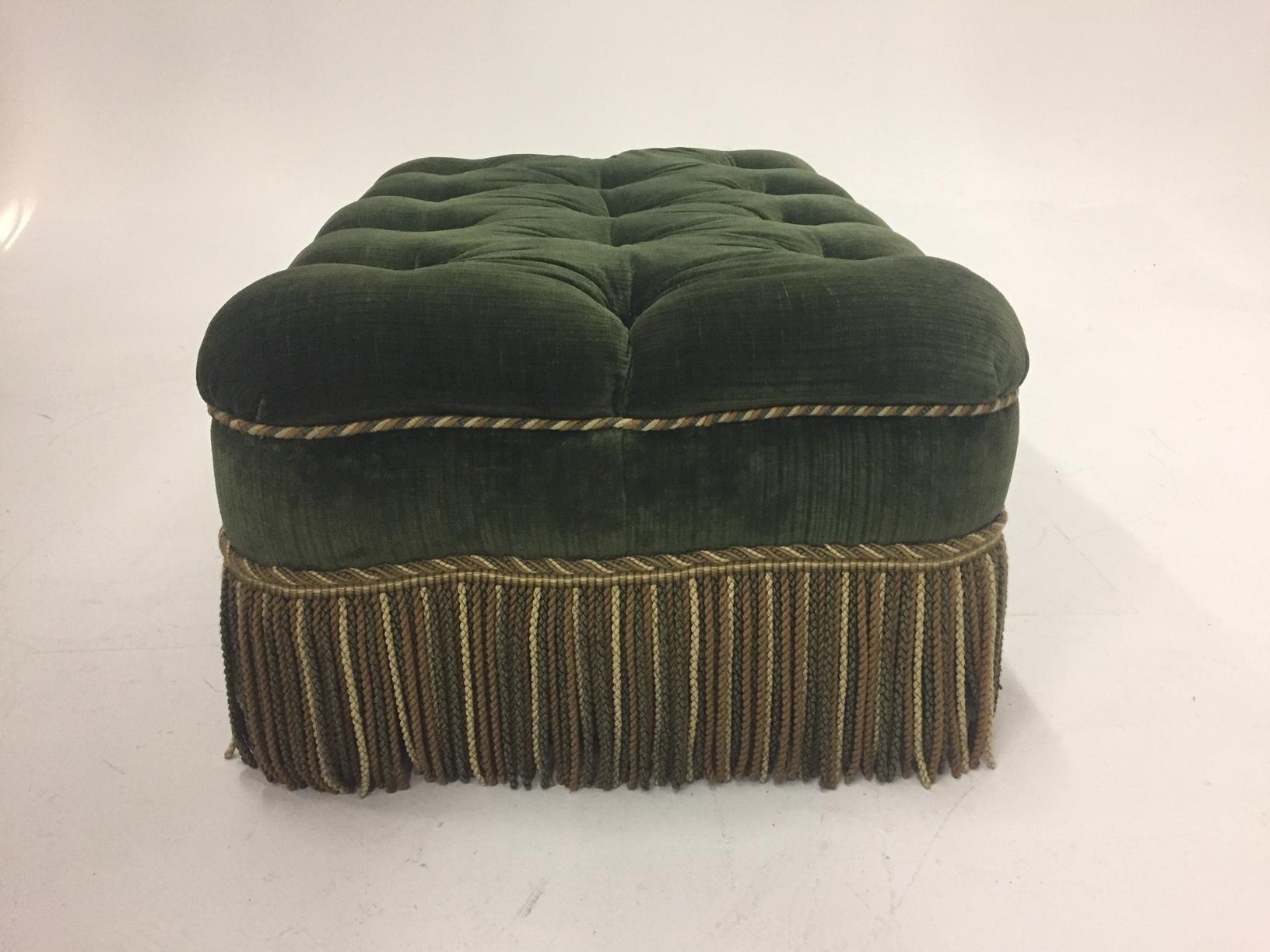 fringe ottoman