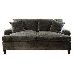Luxurious Sage Velvet George Smith Style Classic Sofa