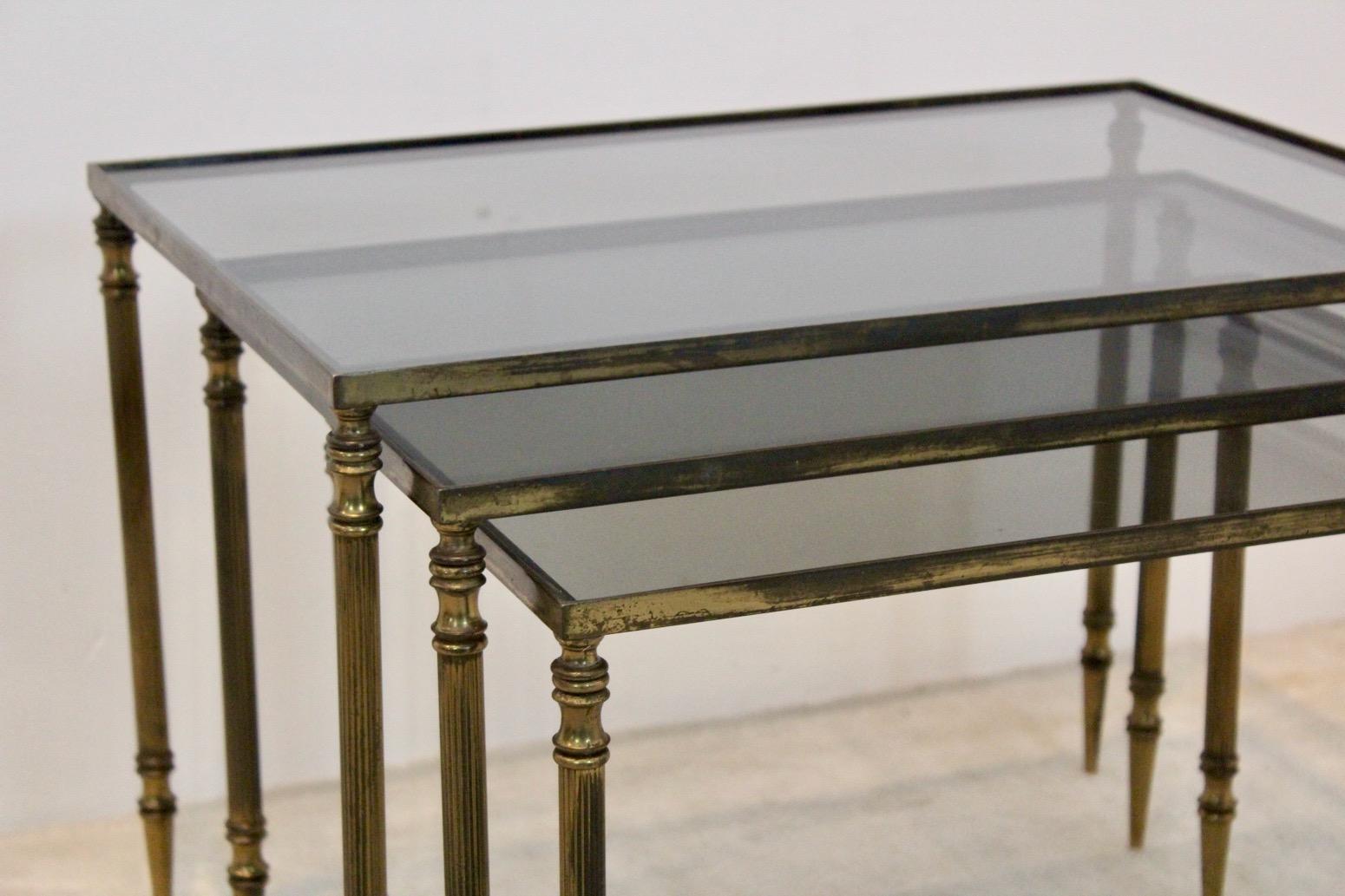 Luxurious Set of Maison Charles Nesting Tables For Sale 4