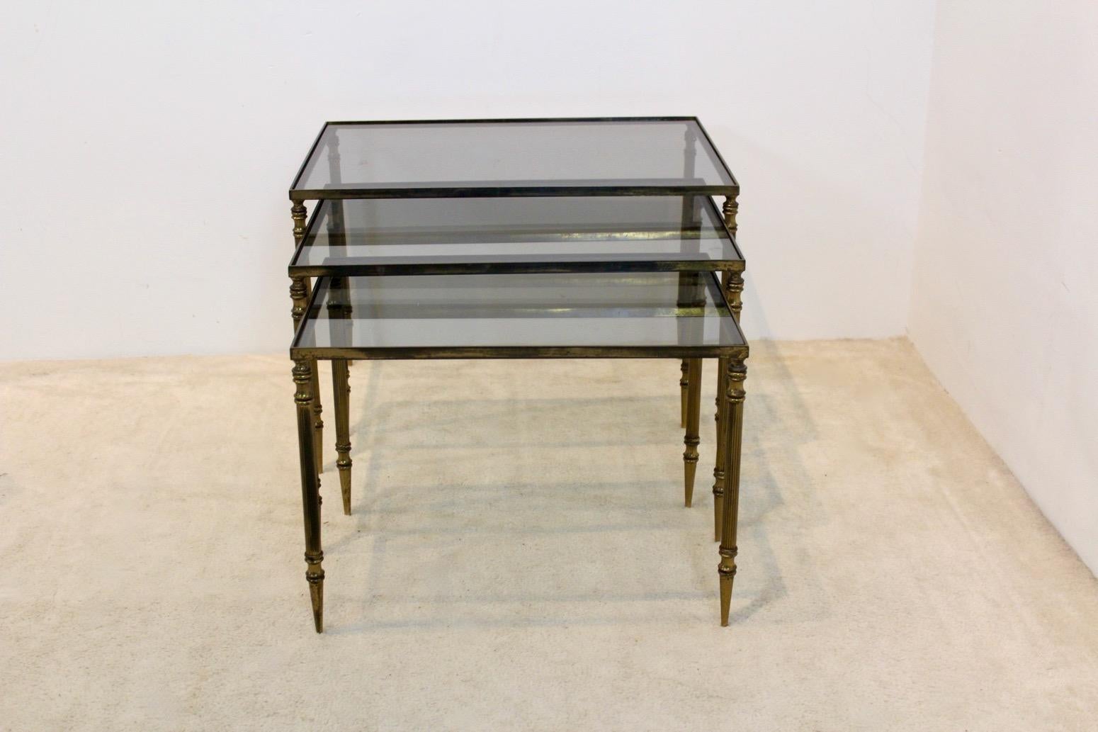 Luxurious Set of Maison Charles Nesting Tables For Sale 5