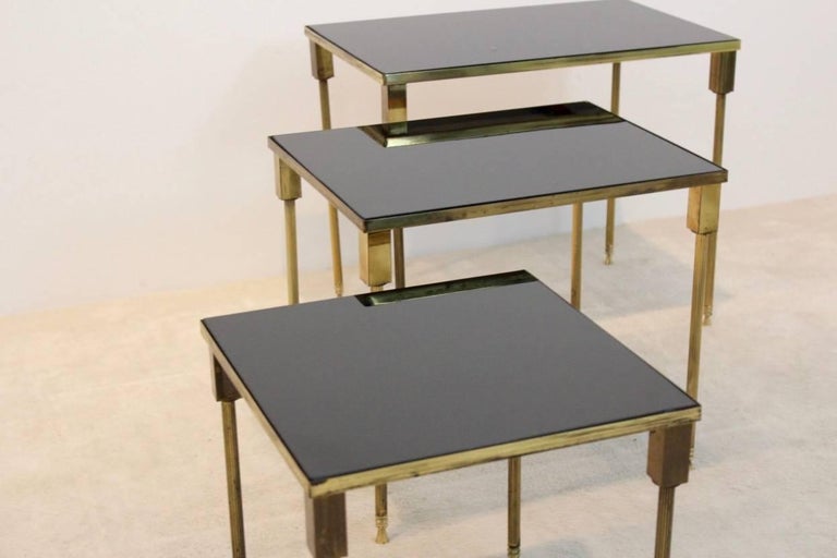 French Luxurious Set of Maison Charles Nesting Tables For Sale