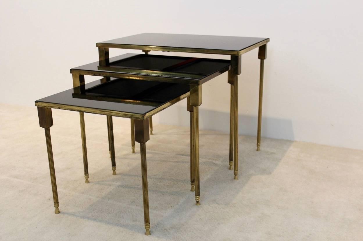 Luxurious Set of Maison Charles Nesting Tables In Good Condition In Voorburg, NL