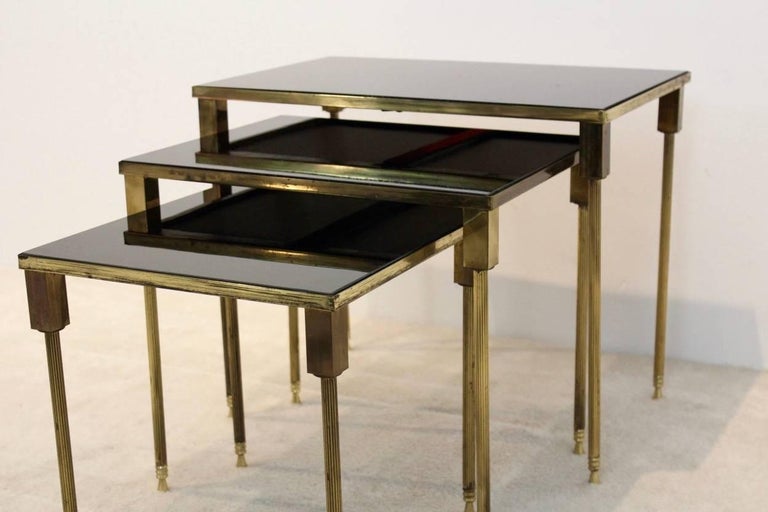 Luxurious Set of Maison Charles Nesting Tables For Sale 1