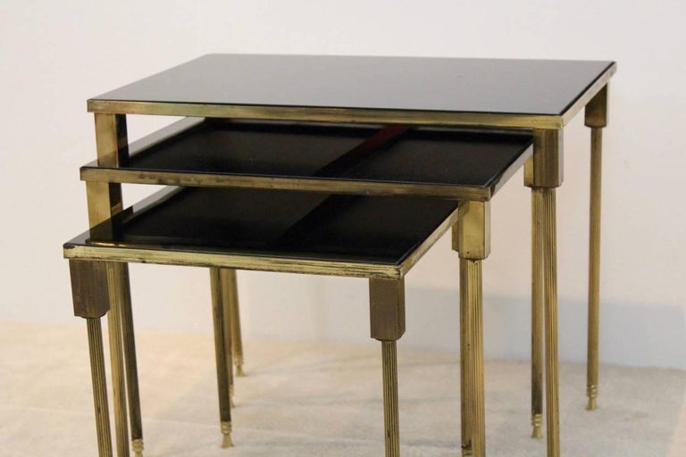 Luxurious Set of Maison Charles Nesting Tables For Sale 2