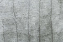 Luxurious Silk Rug with Grey Crocodile Skin Design by Doris Leslie Blau