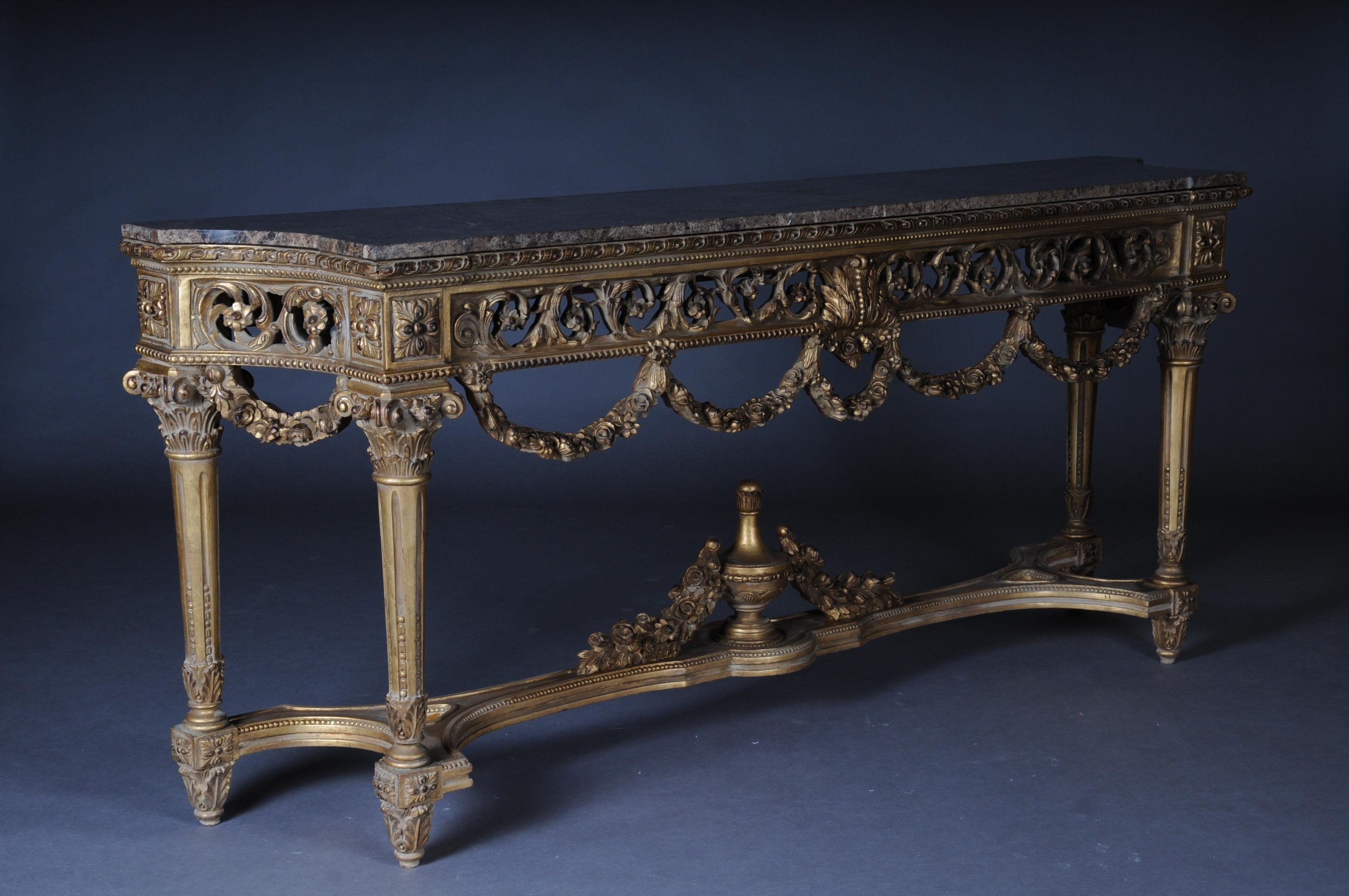 20th Century Luxurious Splendor Console, Sideboard Table in Louis XVI For Sale