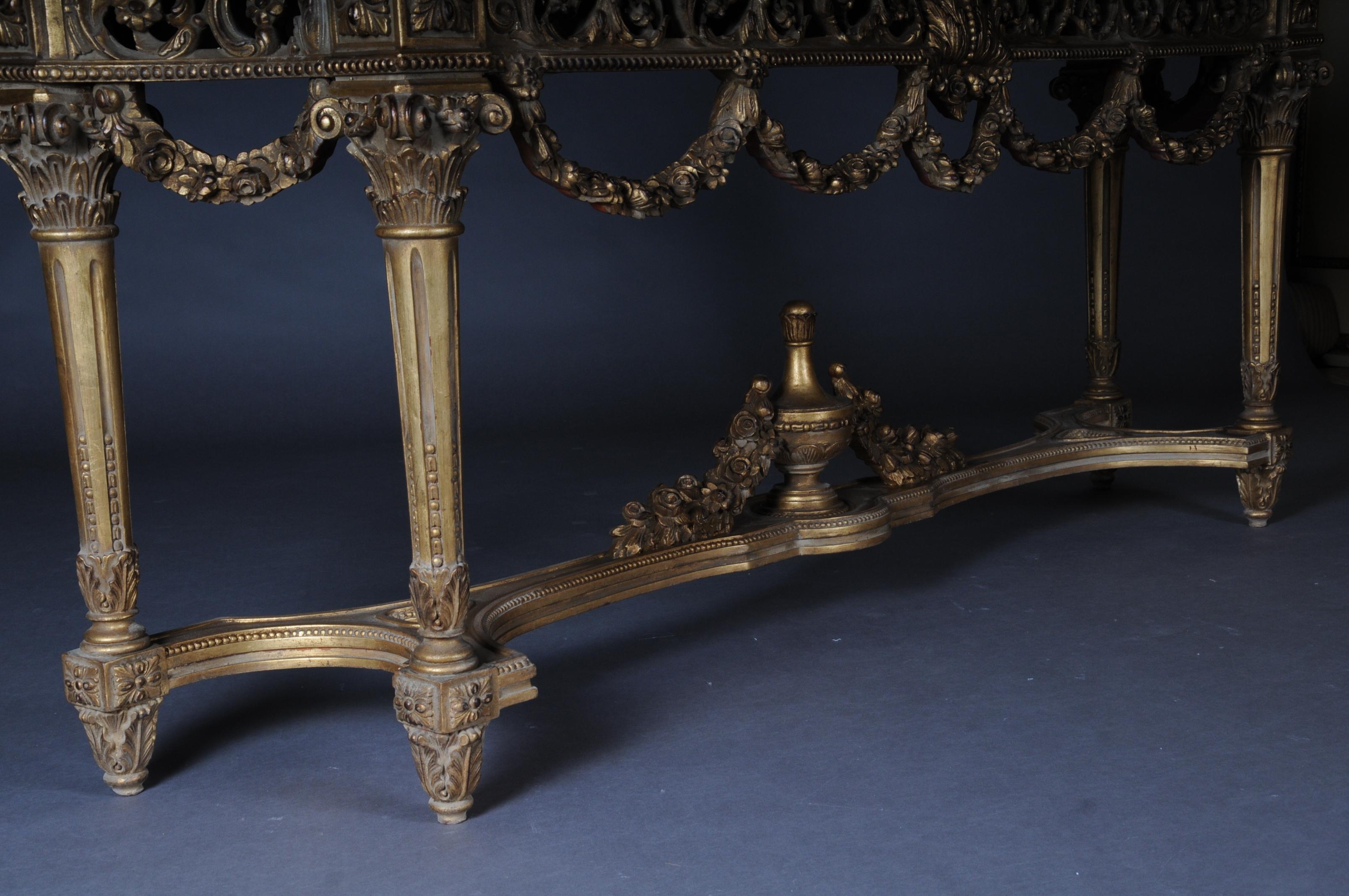 Luxurious Splendor Console, Sideboard Table in Louis XVI For Sale 1