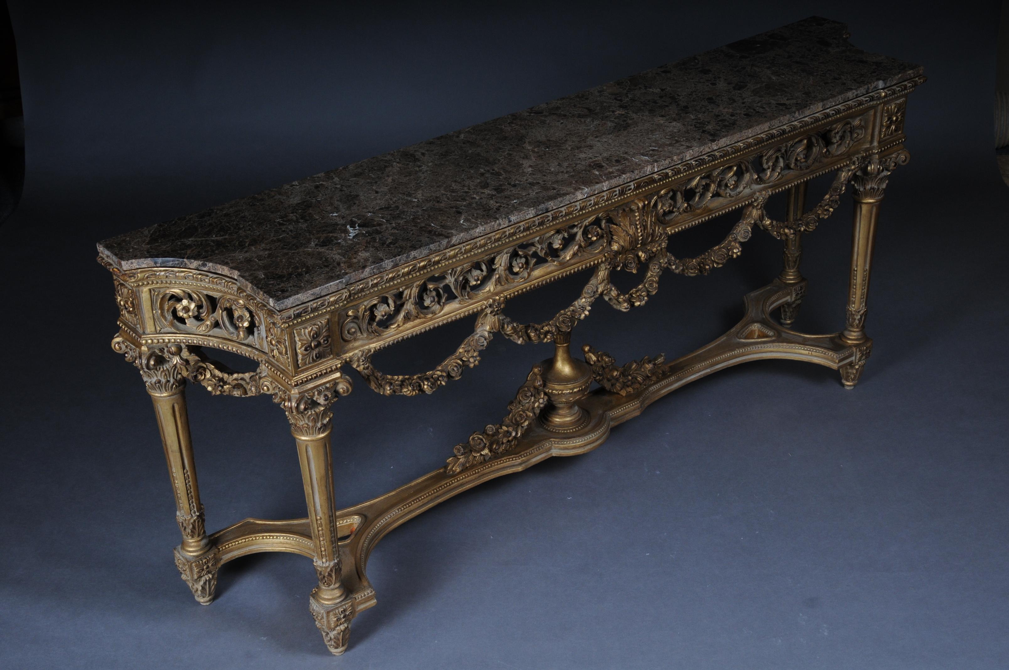 Luxurious Splendor Console, Sideboard Table in Louis XVI For Sale 2