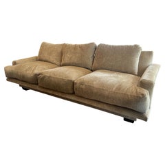 Antique Luxurious Tan Velvet Sofa