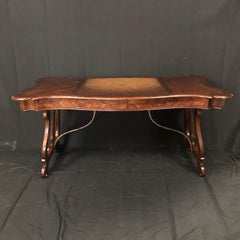 Luxurious Theodore Alexander Castle Bromwich Mahogany & Leather Writing Desk