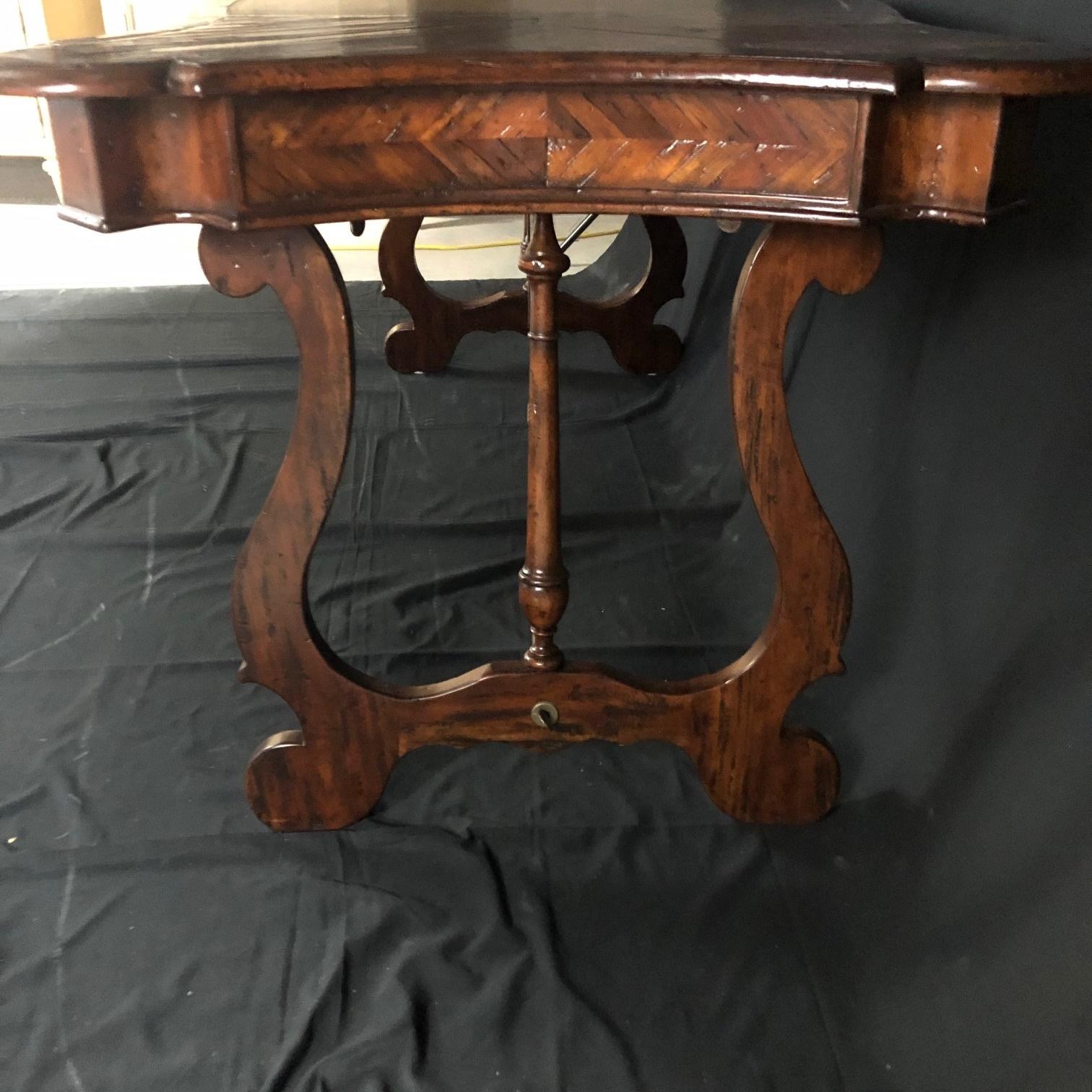 North American Luxurious Theodore Alexander Castle Bromwich Mahogany & Leather Writing Desk