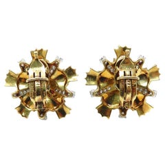 Luxurious Tiffany & Co. 18k Platinum Diamond Earrings