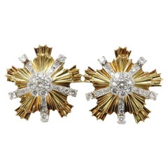 Luxuriöse Tiffany & Co. Ohrringe aus 18 Karat Platin mit Diamanten