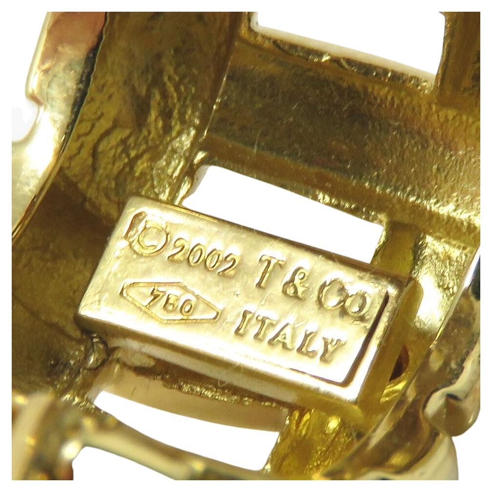 Luxuriöse Tiffany & Co. 18k Gelbe Ohrringe (Zeitgenössisch) im Angebot
