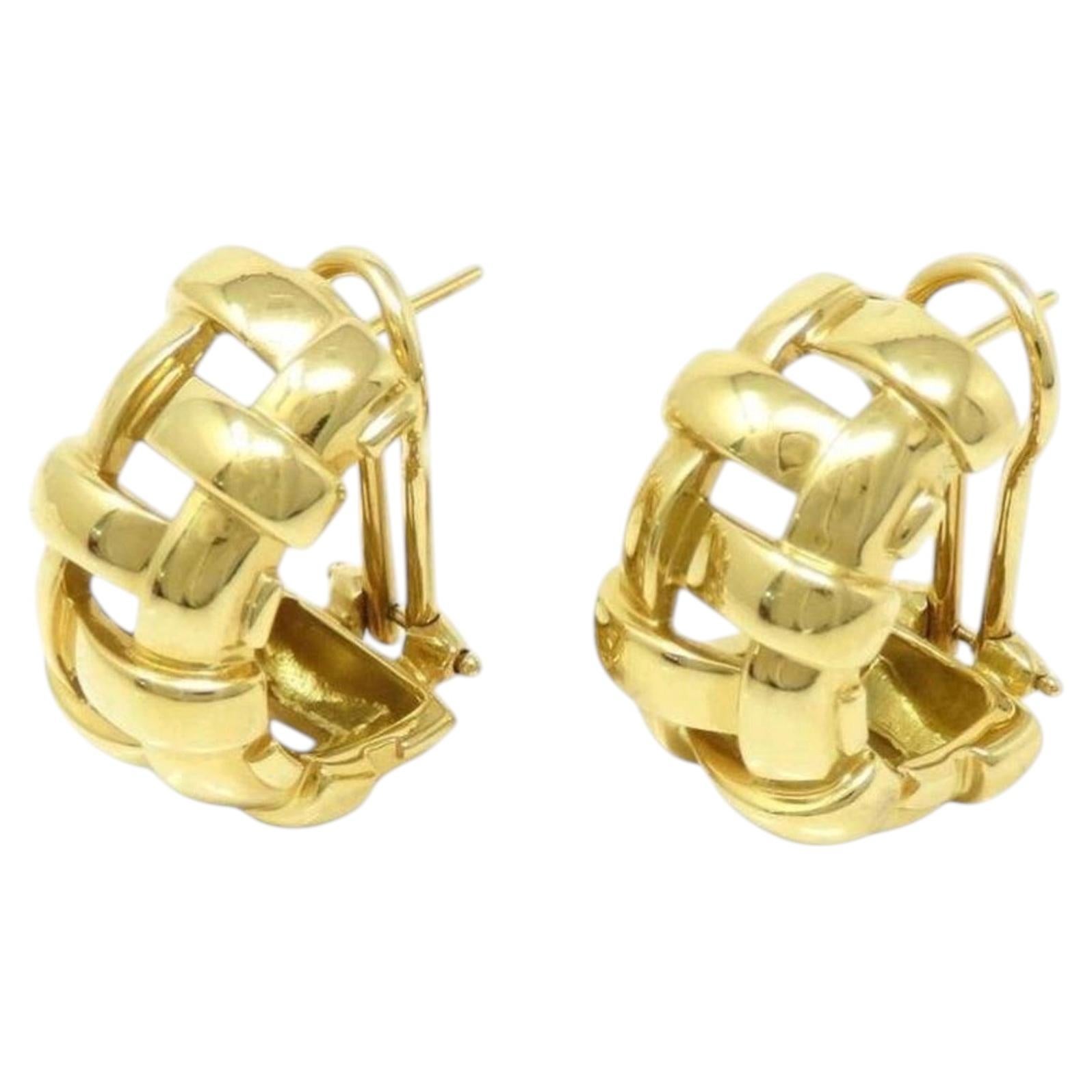 Lussuosi orecchini Tiffany & Co. in giallo 18k in vendita