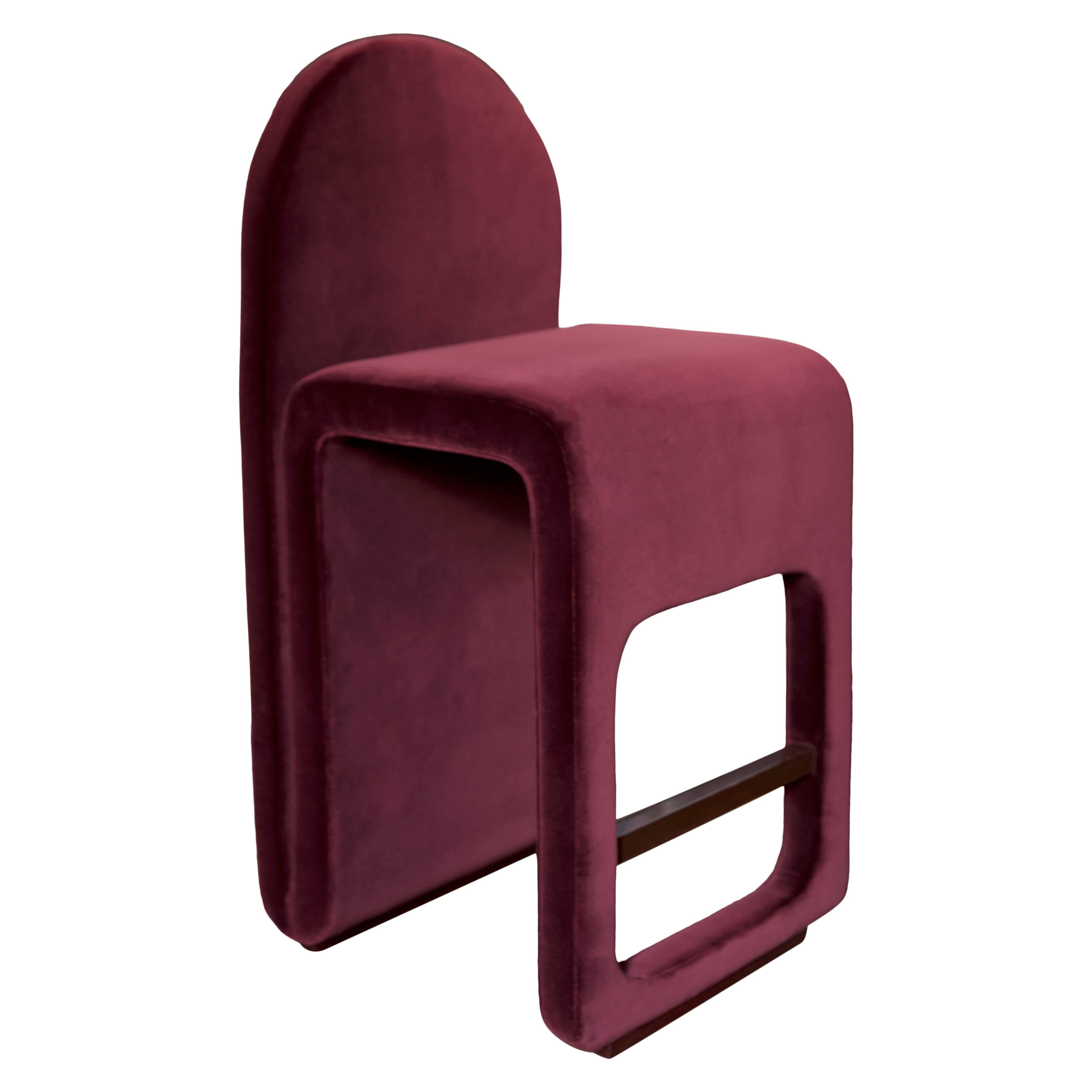 Luxurious Velvet Counter Chair Bar Stool Kitchen Counter Chair In New Condition For Sale In Boston, MA