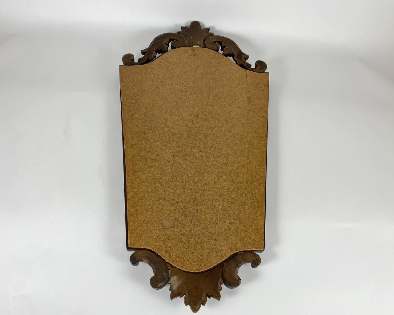 Belgian Luxurious Vintage Mirror in Wooden Carved Frame, Belgium Large Wall Mirror For Sale