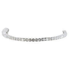 Luxurious 4.96ct Diamond Bracelet in 18K White Gold