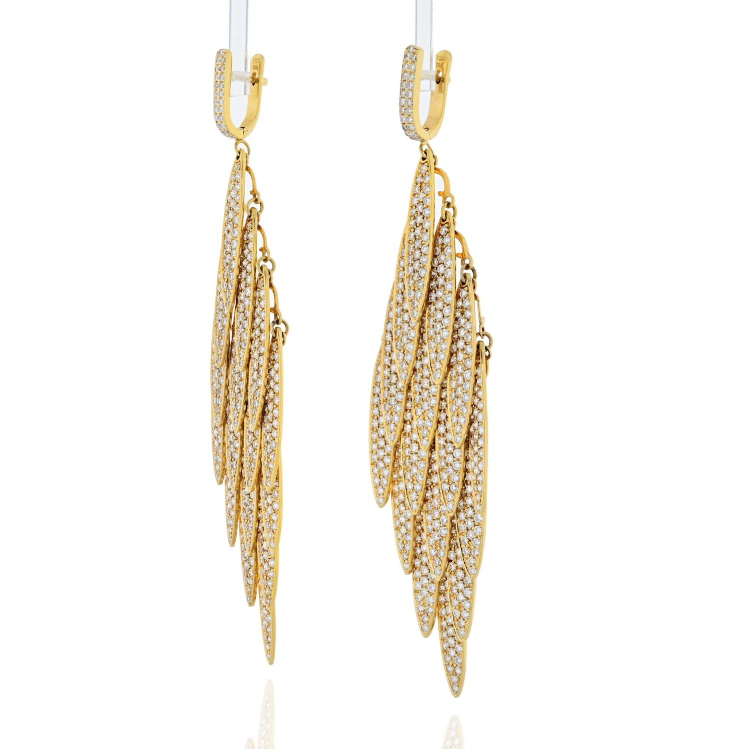 luxury gold earrings