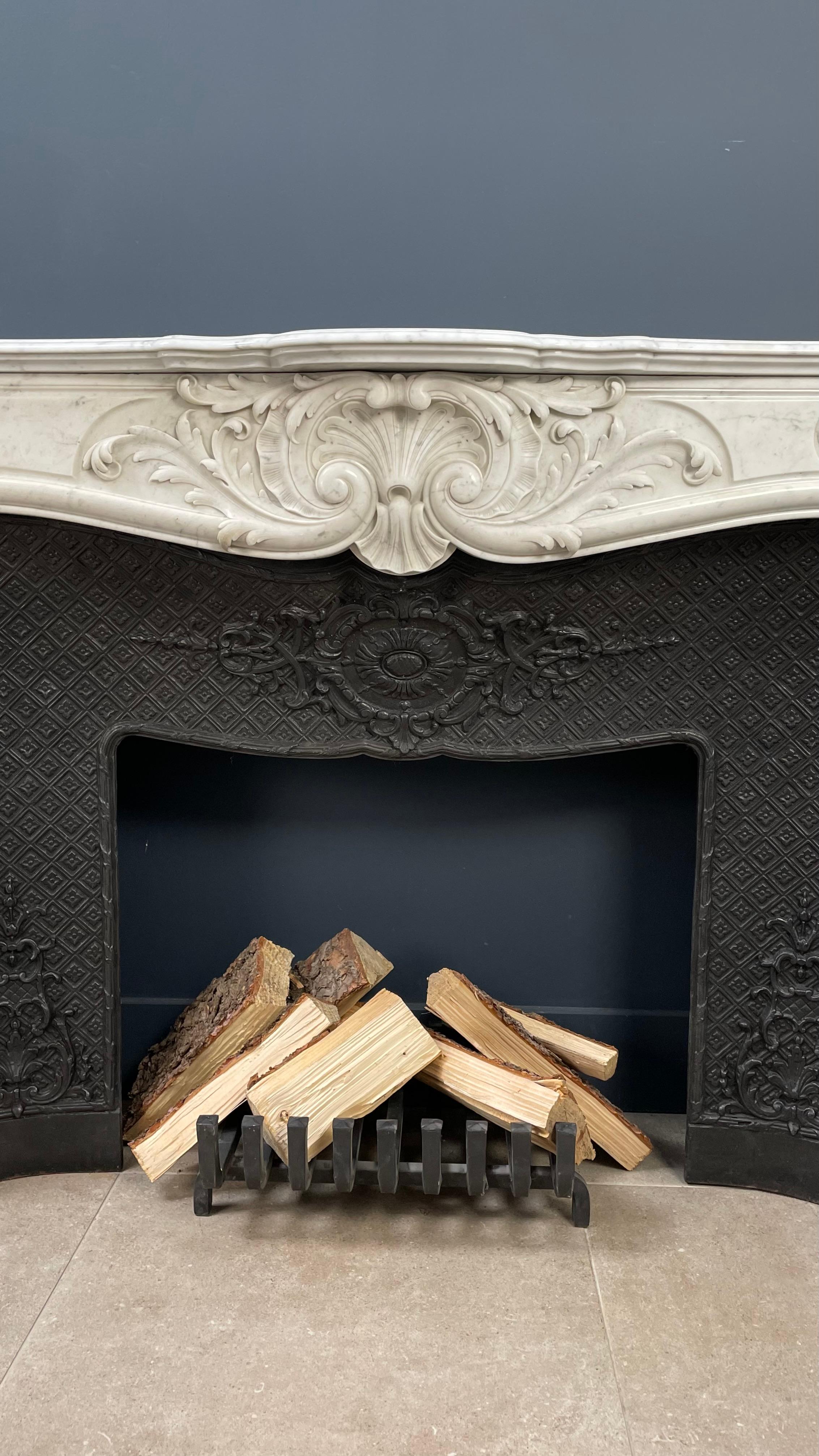 seashell fireplace