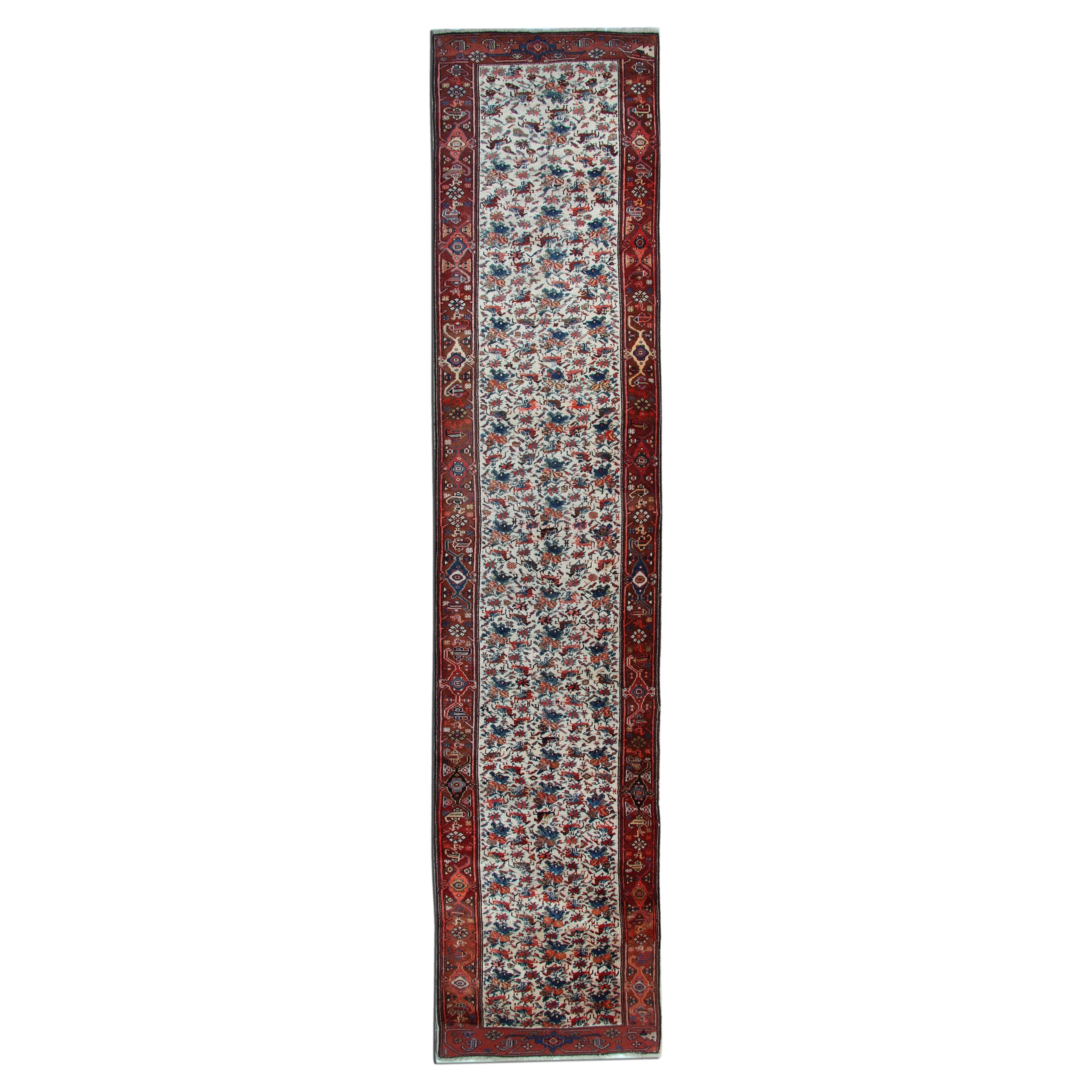 Luxus antike Läufer, handgefertigter Teppich-Läufer, Stair Läufer Orientalischer Teppich  im Angebot