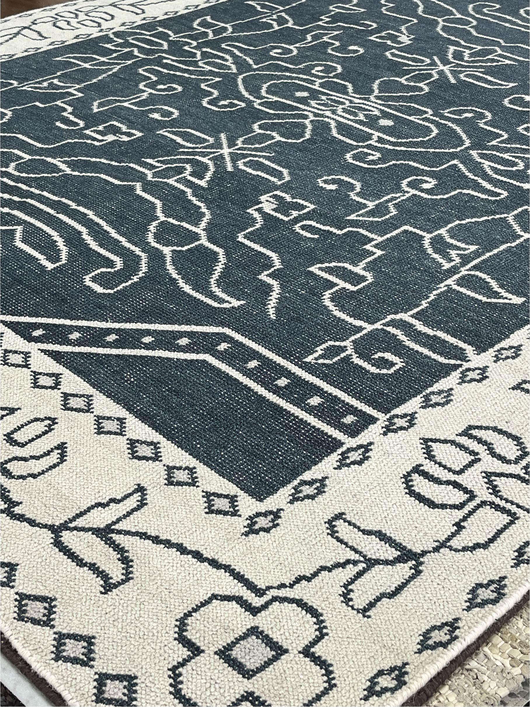 Luxuriöser Teppich, handgeknüpftes Barath Design, NZ Wolle, 8 x 10 Ft. (Spanisch) im Angebot