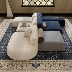 Luxury Area Rug, hand-knotted Barath Design, NZ Wool, 8 x 10 Ft.