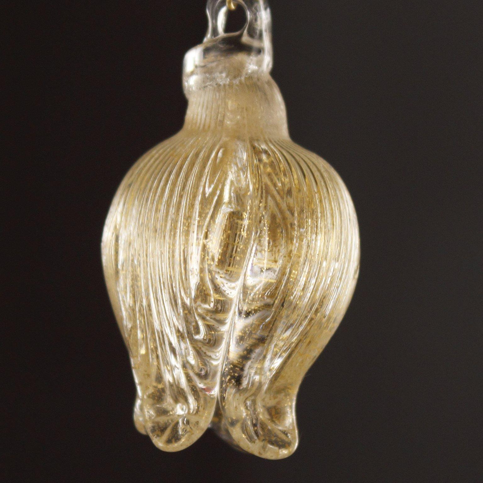 Luxury Artistic Rezzonico Sconce 1 Arm Clear and Gold Murano Glass, Multiforme For Sale 2