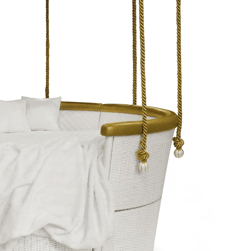 Luxury Ballooning Bed for Children Bedroom Basket Crib Bed ...