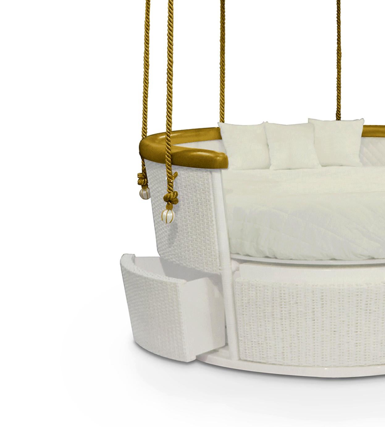 Luxury Ballooning Bed for Children Bedroom Basket Crib Bed & Sofa for Kids Room 2