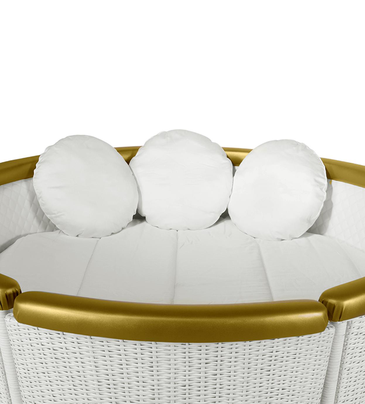 Luxury Ballooning Bed for Children Bedroom Basket Crib Bed & Sofa for Kids Room 8