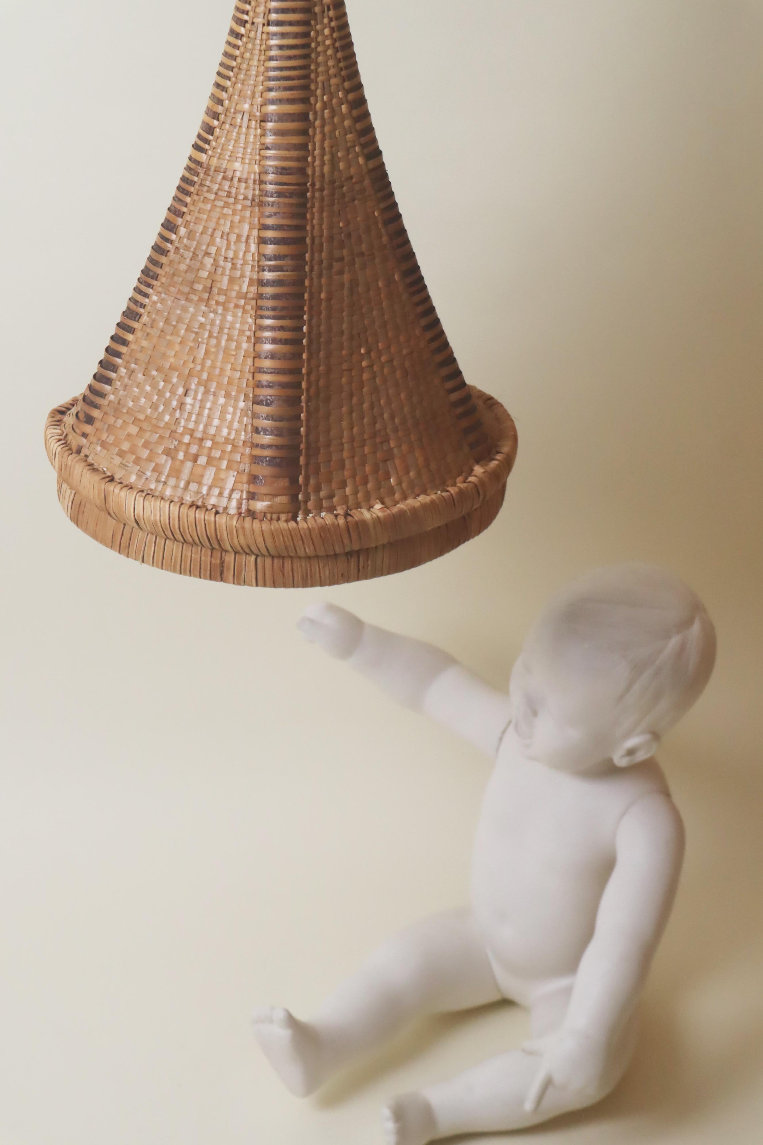 Luxury Bambu Trumpet Hanging Lamp For Sale 4