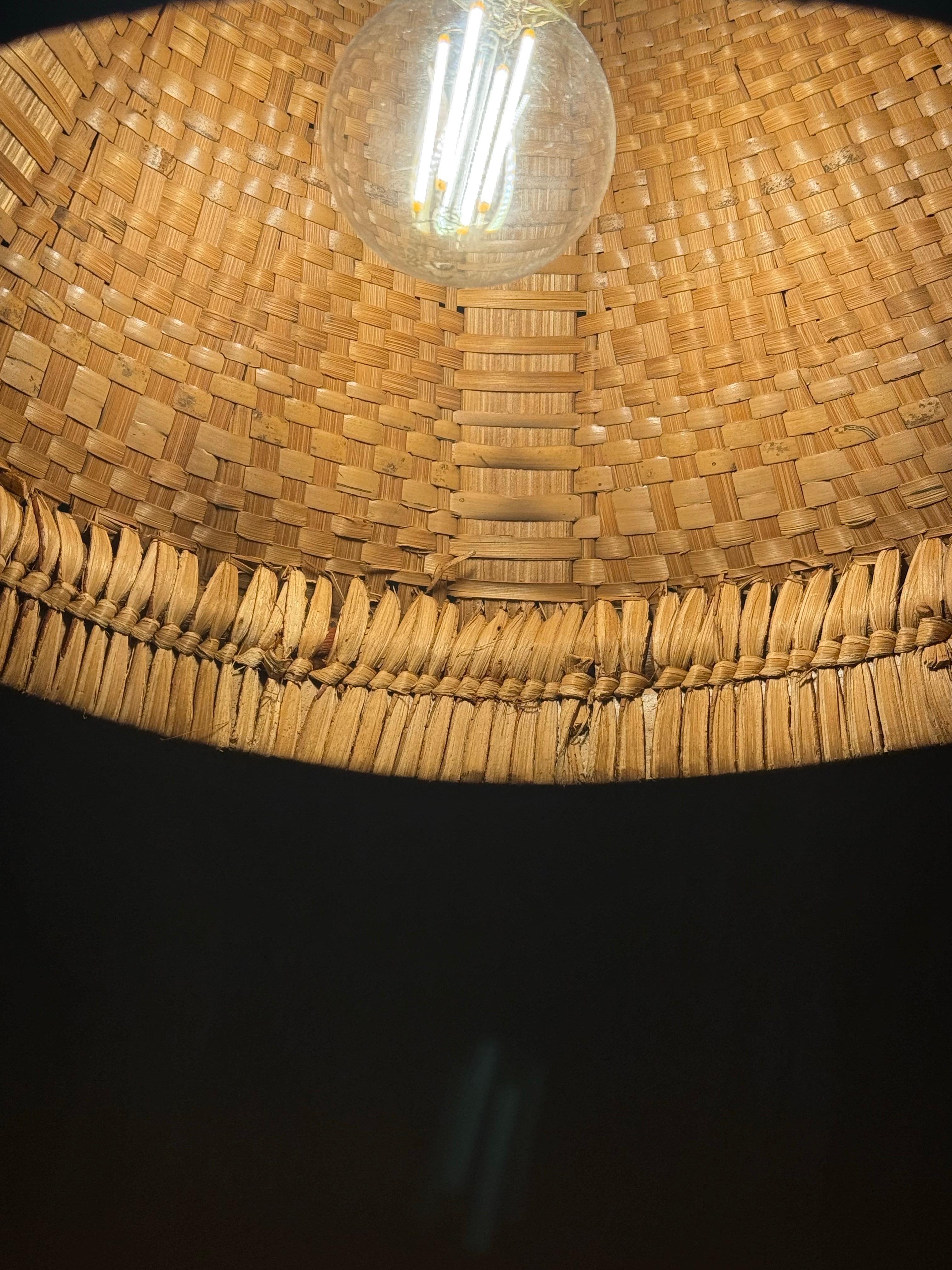 Hand-Crafted Luxury Bambu Trumpet Hanging Lamp For Sale