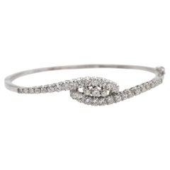 Luxus-Armreif WG mit 2,50ct Diamanten, Frankreich, Ende XX.