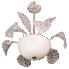 Lampadario di lusso Barovier&Toso, vetro di Murano Pulegoso, anni '50