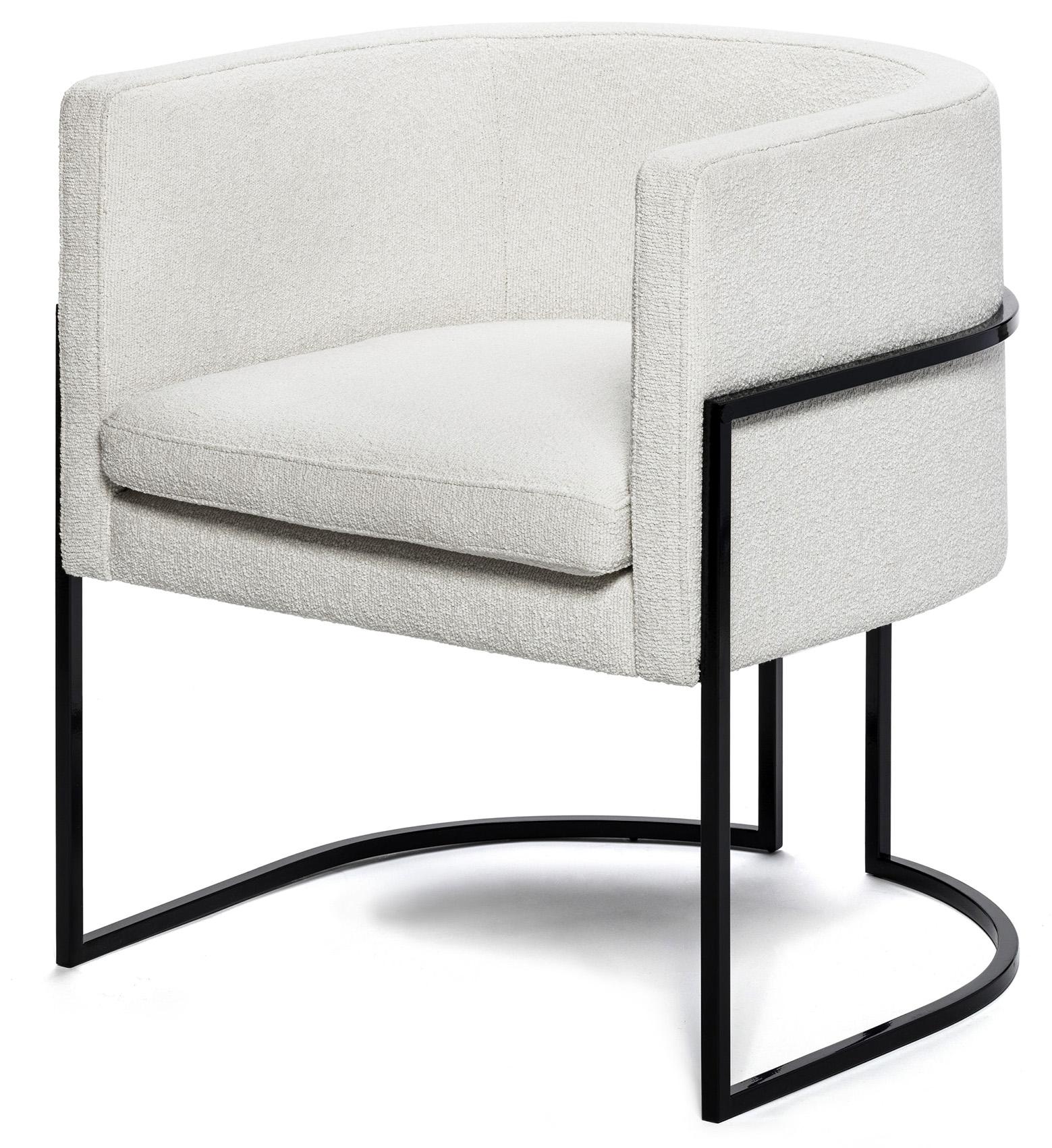 Luxury Beverly Hills Art Deco Contemporary Velvet Upholstered Dining & Armchair For Sale 4