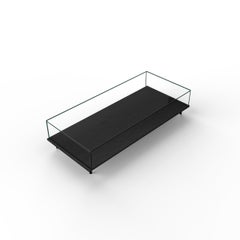 Luxury Black Slate & Glass Coffee Table Lenar 2.0 Joaquín Moll Bespoke Design