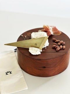 AM Collection: Luxury Brass Cheese Knife Gourmet Gift & Artisan Cutlery