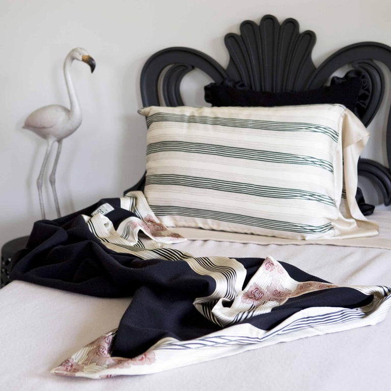 Luxury Cashmere Blanket "Now Voyager," a Lambswool/Cashmere Blend For