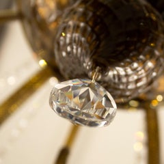 Araña de lujo 6 brazos Cristal ahumado oscuro Cristal de Murano by Multiforme