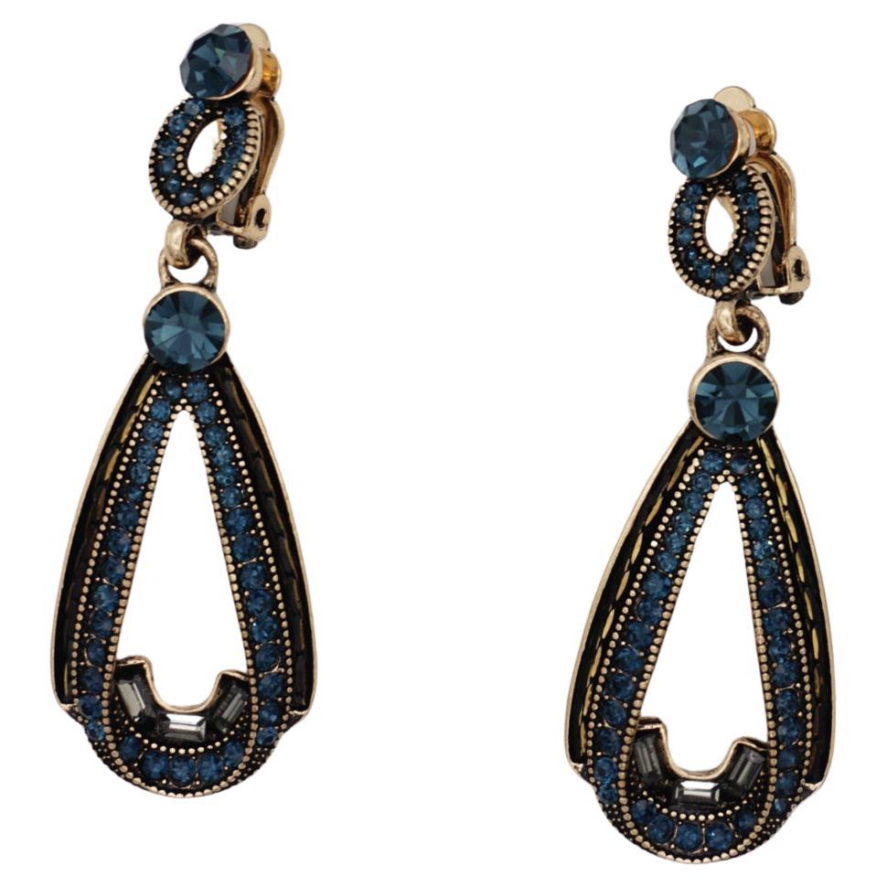Luxuriöse klassische ozeanblaue marineblaue Kristalltropfen-Ohrringe, Swarovski Element

Sehr hohe Qualität und hohe Kosten. Handgefertigt, feine Verarbeitung. Anti-Oxidationsmittel. 

Ausgezeichnetes Geschenk für die Dame.

MATERIAL: Legierung,