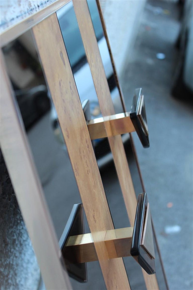 Luxury Clothes Hangers Minimalist Elm Briar Brass Gold and 1970 Mirror