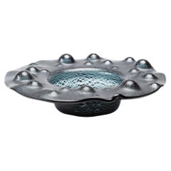 Luxury Contemporary Decorative Bowl "Geyser Cuprum O" made of glass