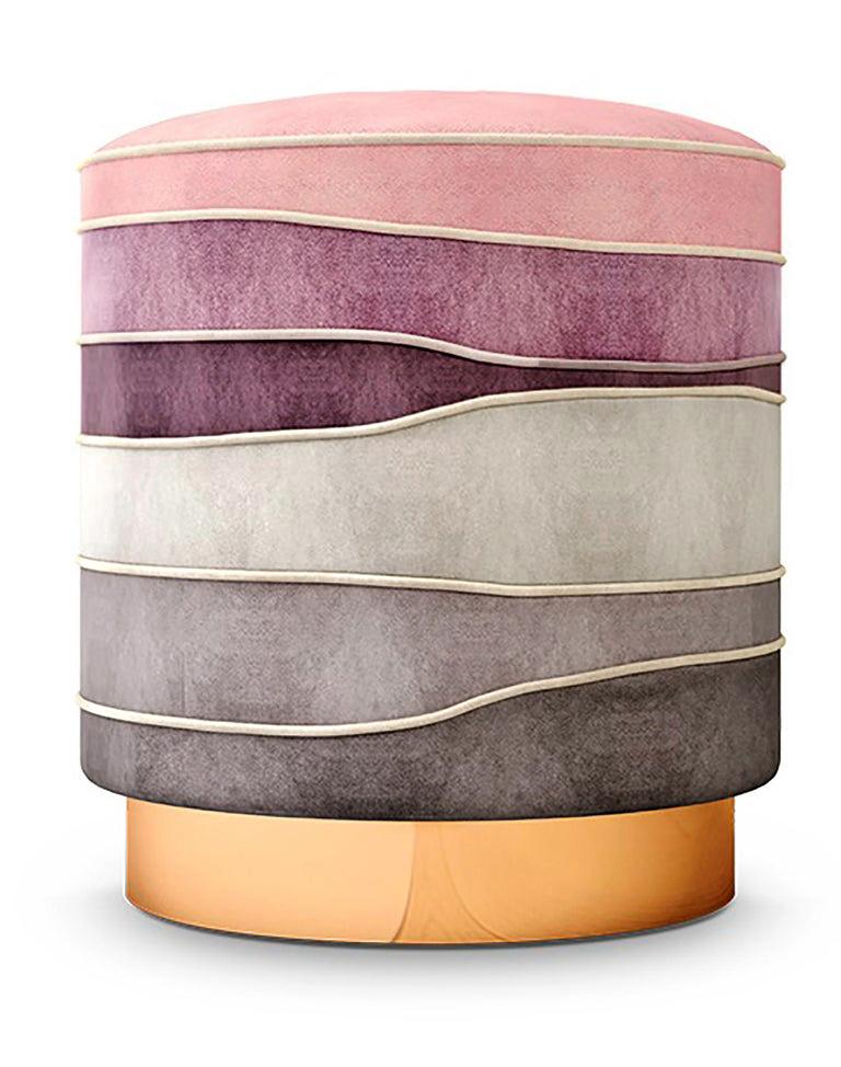 upholstered pouf ottoman